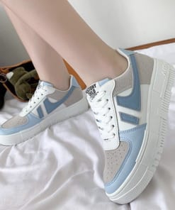 Giày Thể Thao Màu Trắng Phong Cách ulzzang Thời Trang Mùa Xuân
