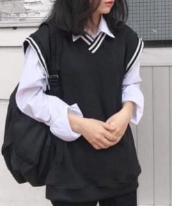 Áo gile cổ kẻ KTH0720